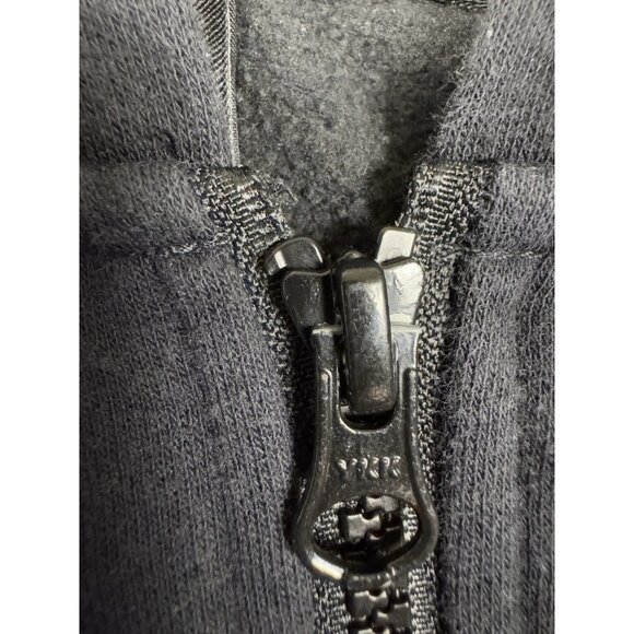 North Face Hoodie Mens Medium Black Spell Out Graphic Full Zip - Picture 12 of 16